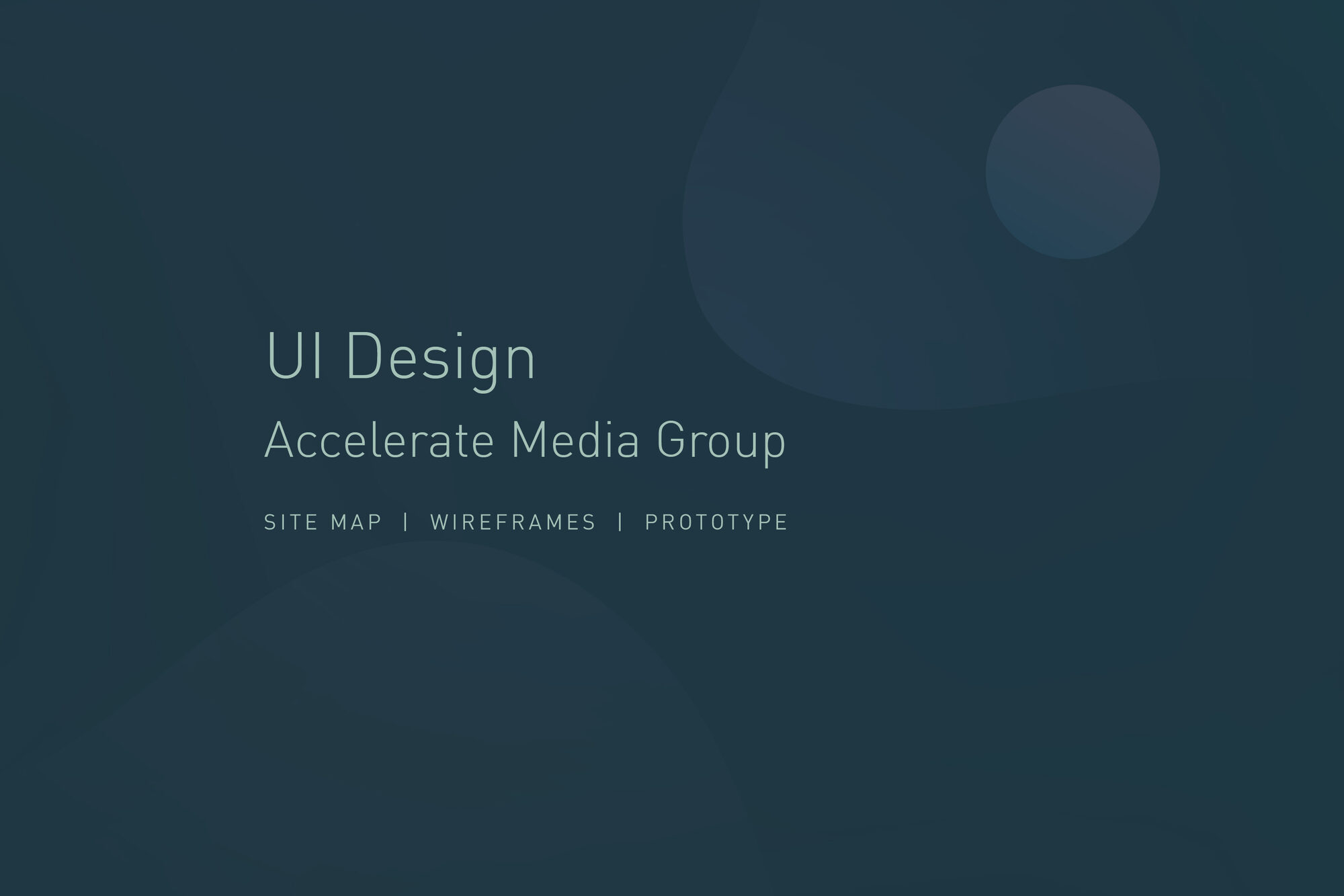 Interface Design — Accelerate Media Group