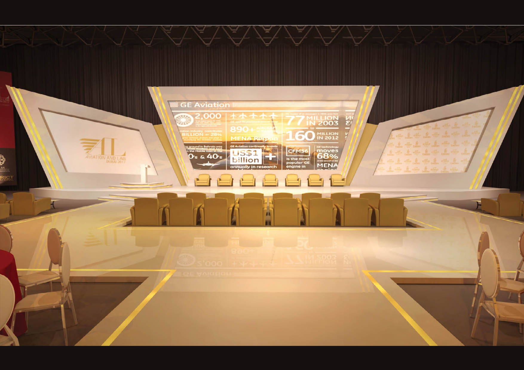 Aviation & Law — 3D Stage Design